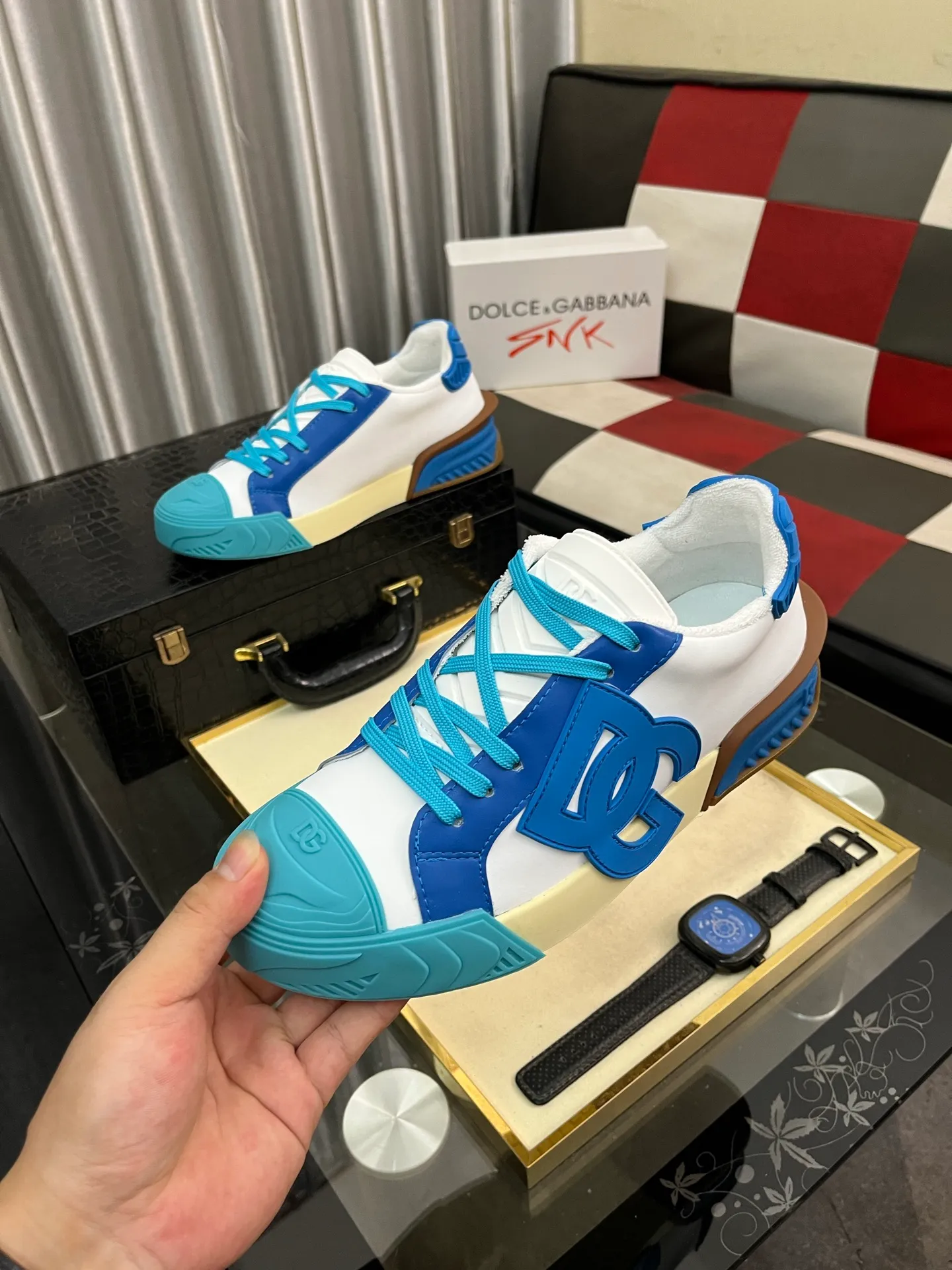 Men's shoes💰500⌚️⌚️【DG】Latest official website high-top casual, men's shoes original quality imported cowhide➕Yangli [Proud] In terms of materials and workmanship, it beats all versions on the market💕Highest quality shipments. Real photos, imported fabrics highlight the unique charm of the brand😘The shoelaces are also original custom-made👻Classic lace-up shoes are very comfortable on the feet, and the sizes are 35-462⃣️Color options